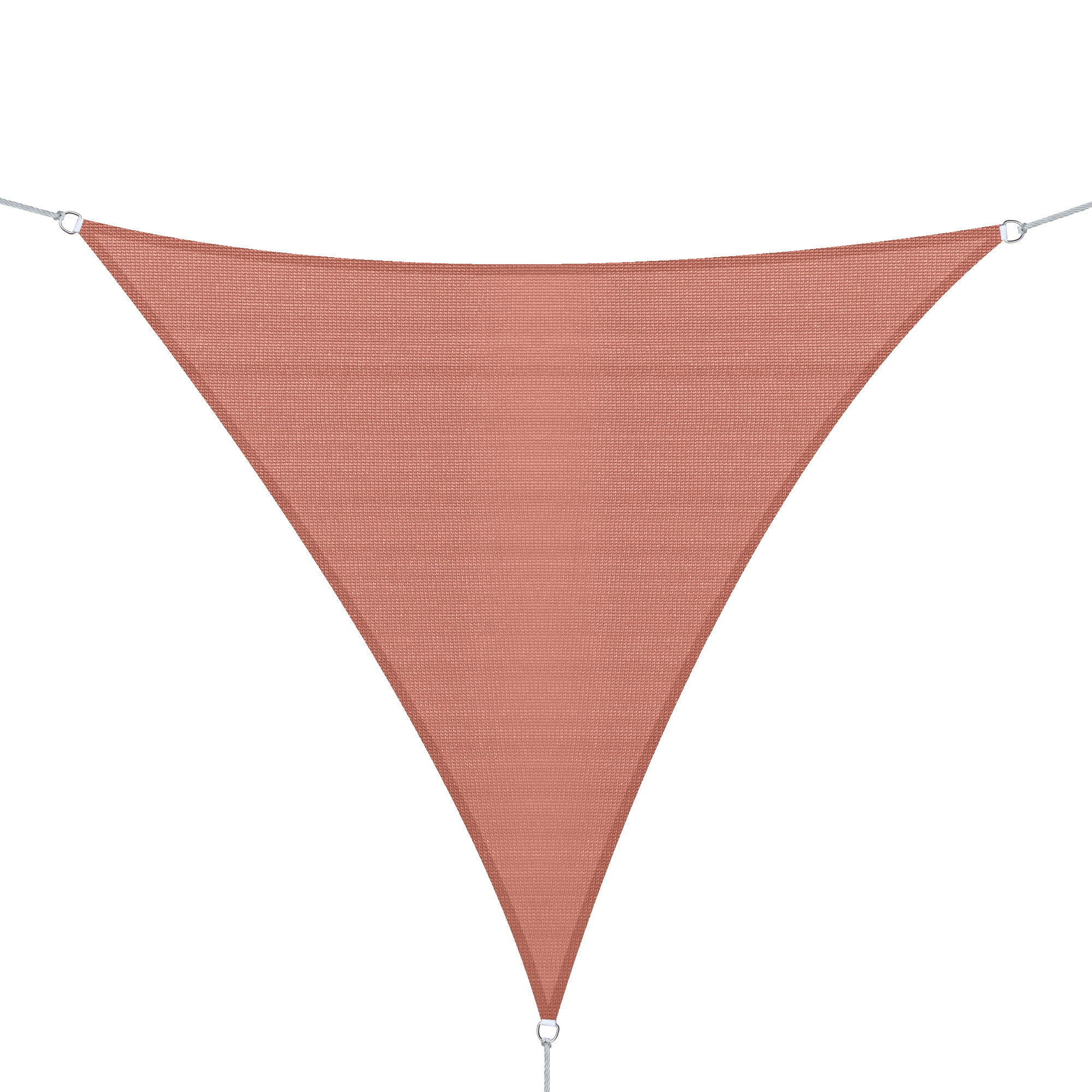 toldo vela triangular cor terracota