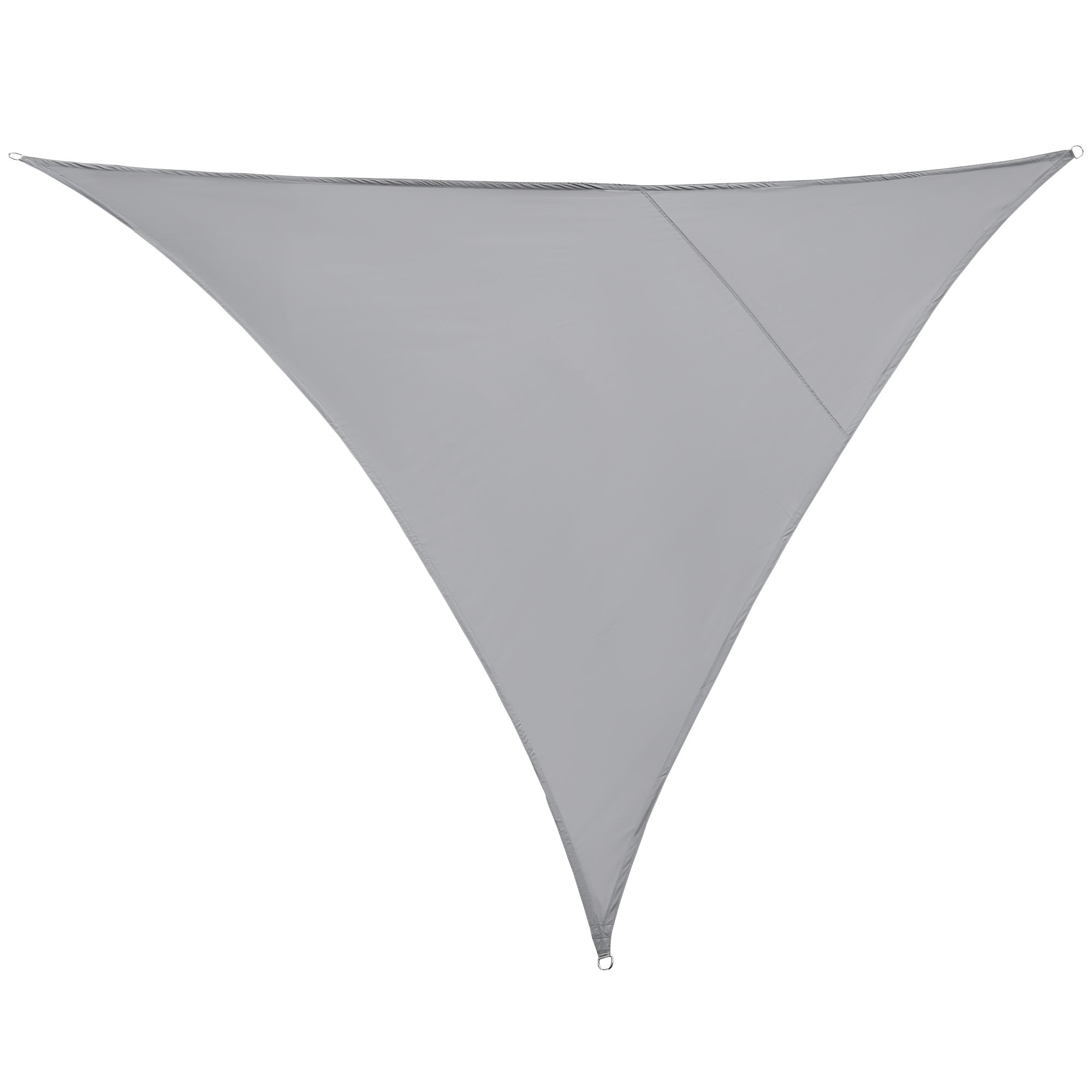 toldo vela triangular cinza claro