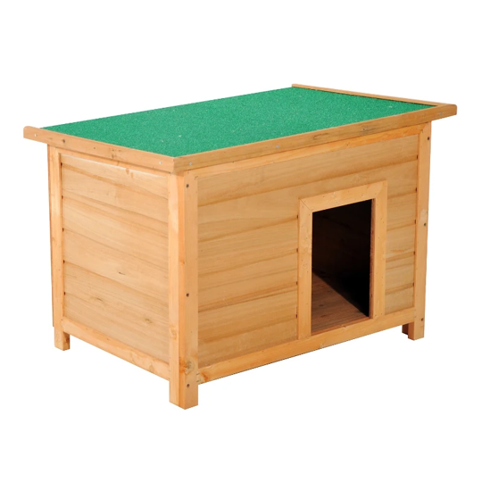 casa para cães pequenos ou mini com estrutura de madeira teto com tecido asfáltico e base elevada