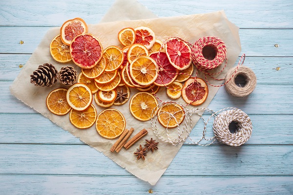 laranjas desidratadas