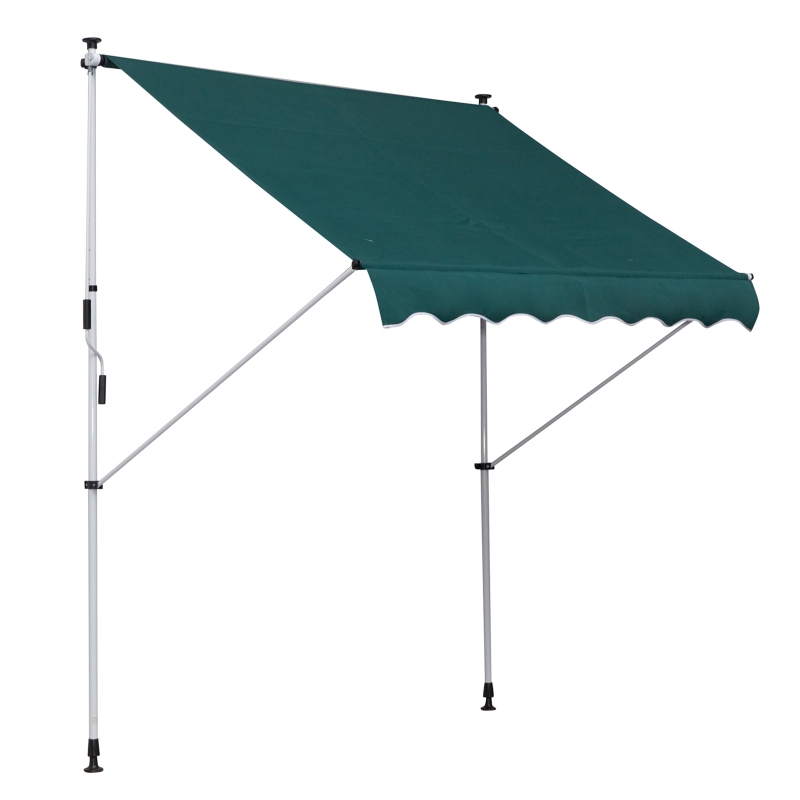 toldo de parede portátil na cor verde