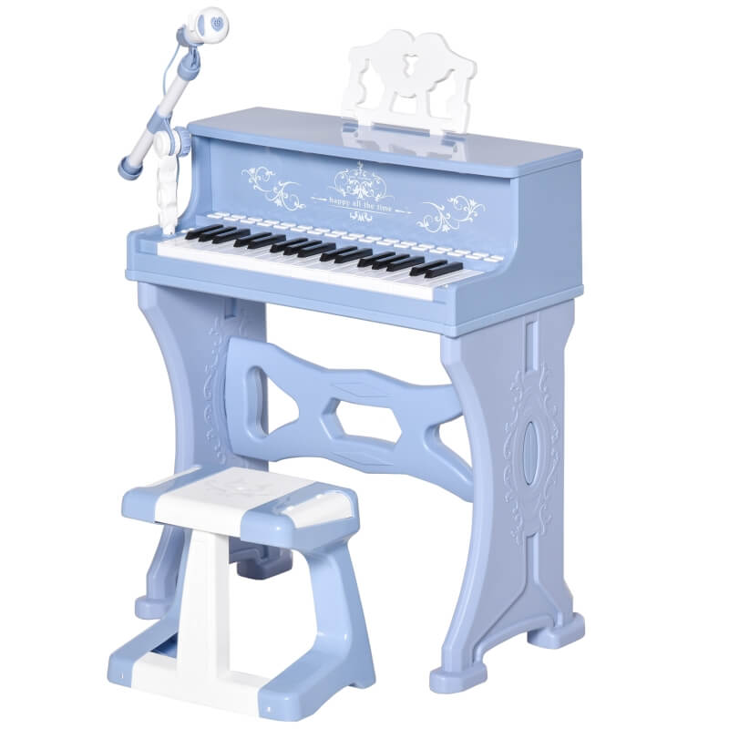 piano infantil na cor azul