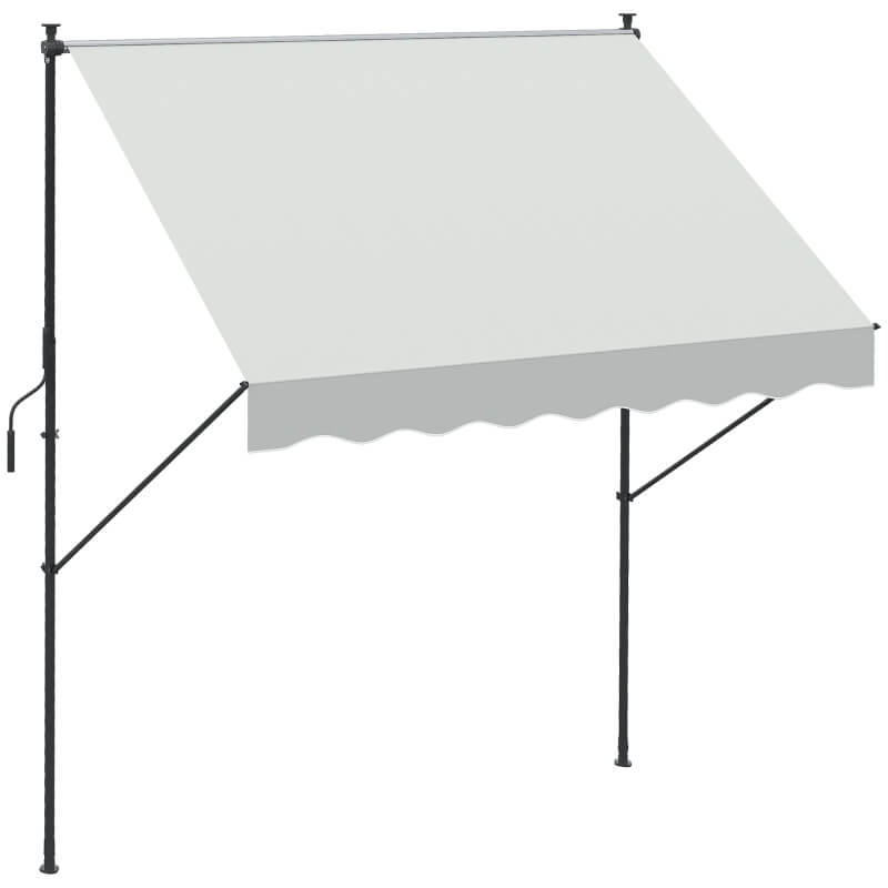 toldo manual na cor branca