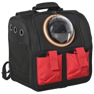 mochila transportadora para gatos com visor