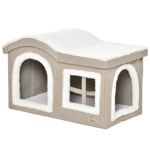 casa para gatos dobrável e confortável