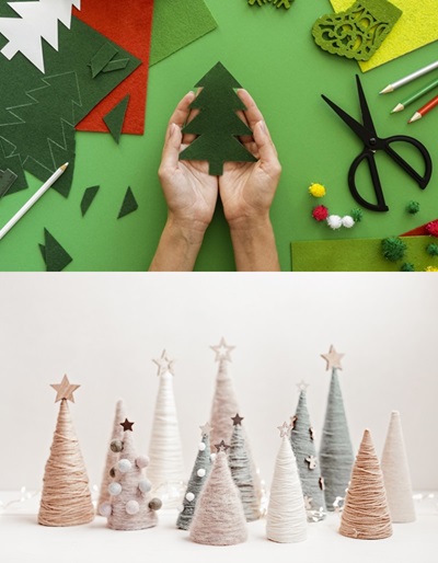 árvores de natal diy 