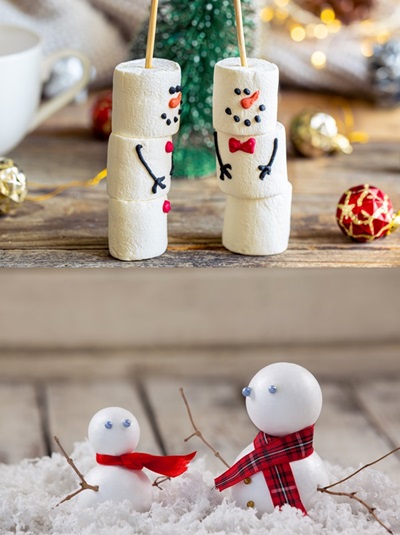 bonecos de neve diy 