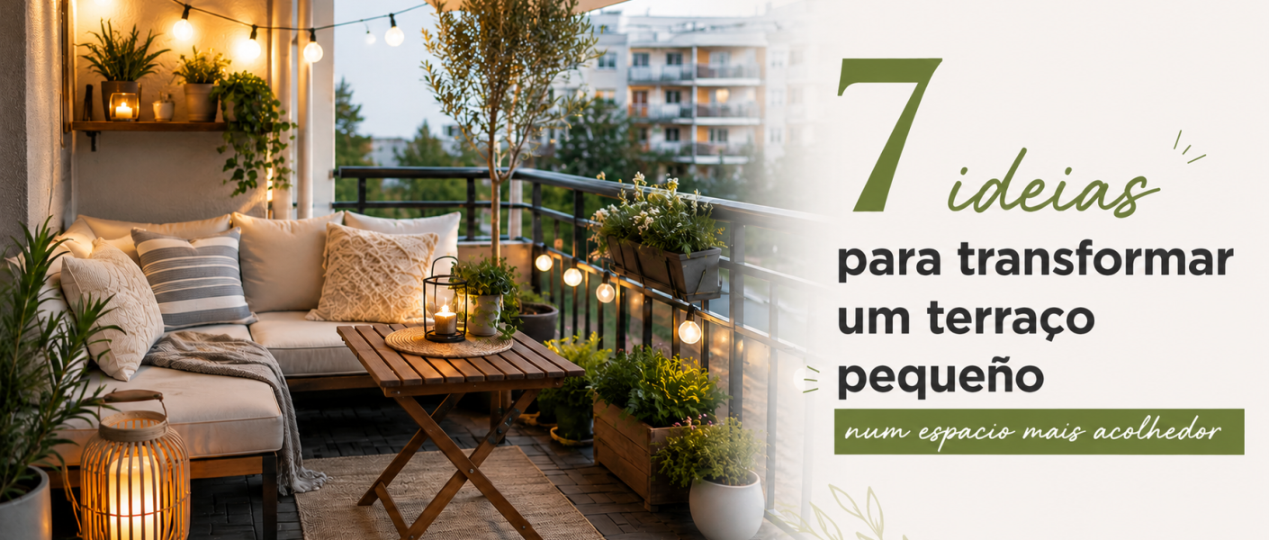 7 ideias para decorar terraços pequenos