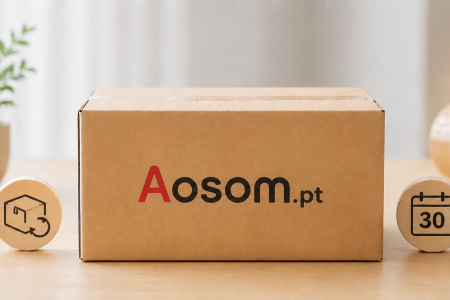 Qual é a política de devolução da Aosom Portugal?