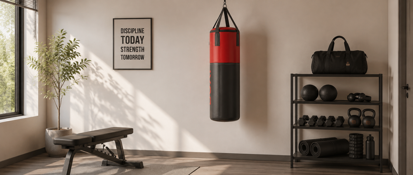 Onde instalar um saco de boxe em casa com segurança